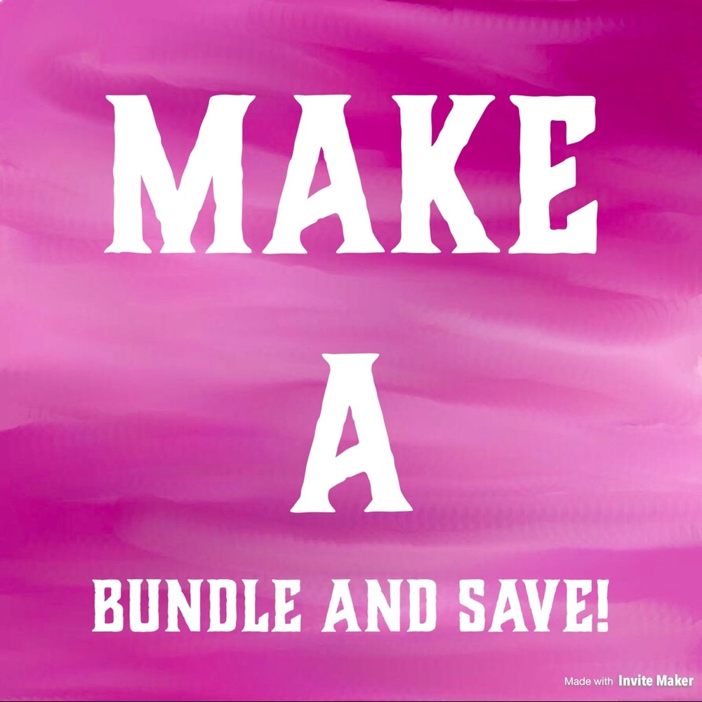 I offer better deals if you bundle!